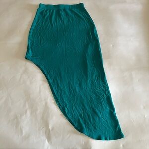 Chic Stylish Turquoise Asymmetrical Skirt